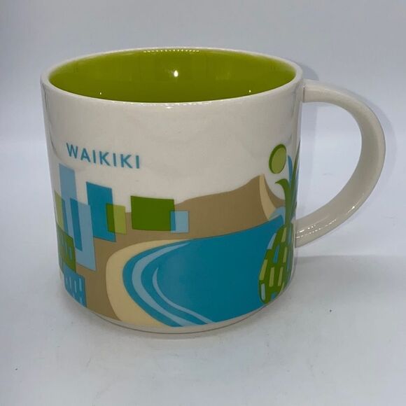 Starbucks Waikiki You Are Here Ceramic Mug 14 oz - Picture 1 of 7